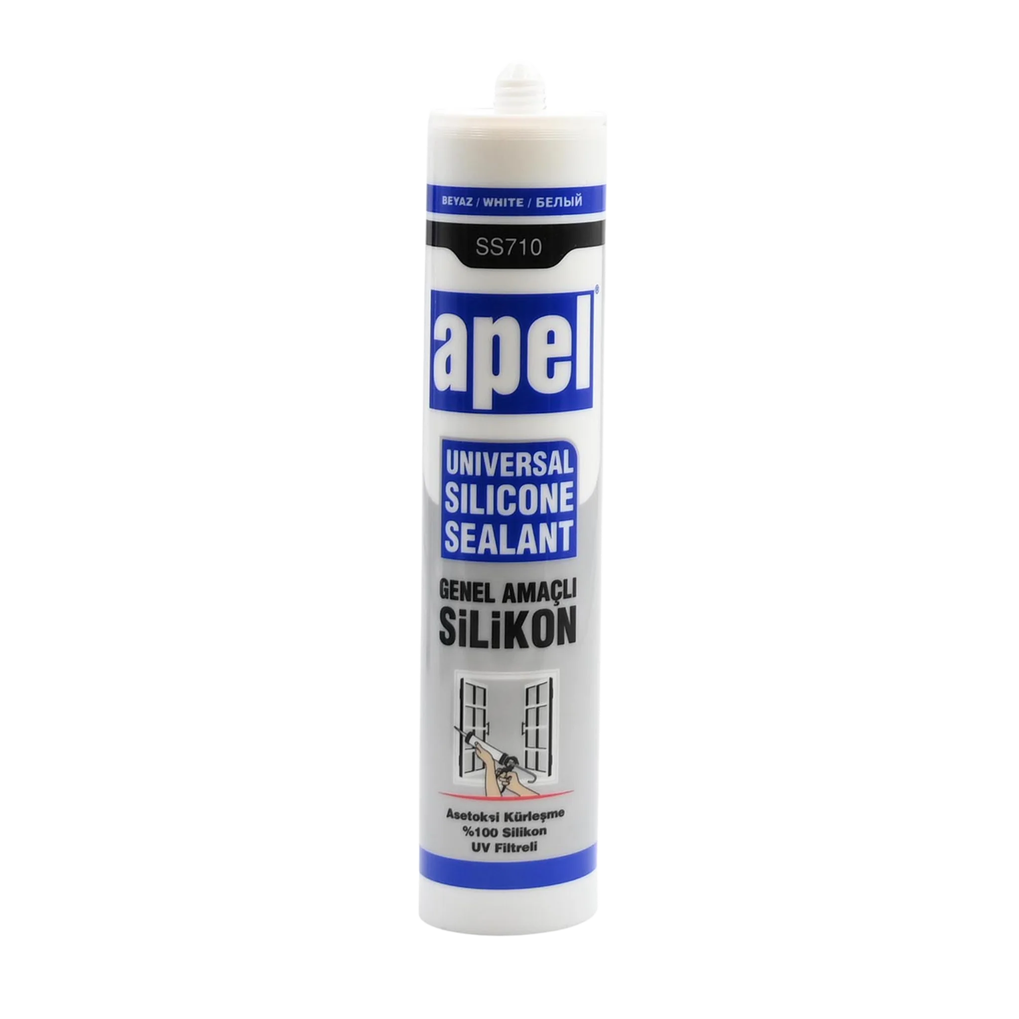 Универсален бял силикон - 320гр.